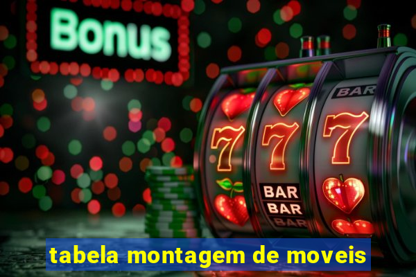 tabela montagem de moveis